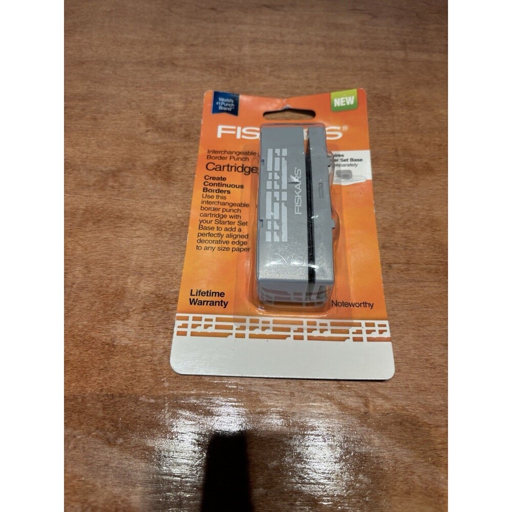 New Fiskars Interchangeable Border Punch Cartridge "Noteworthy"